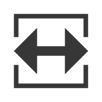 Zoom Horizontal SVG Icon